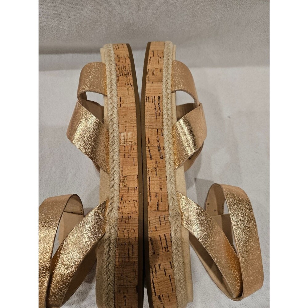 CLARKS Botanic Poppy Leather Sandals Rose Gold 9.5 - Picture 7 of 9